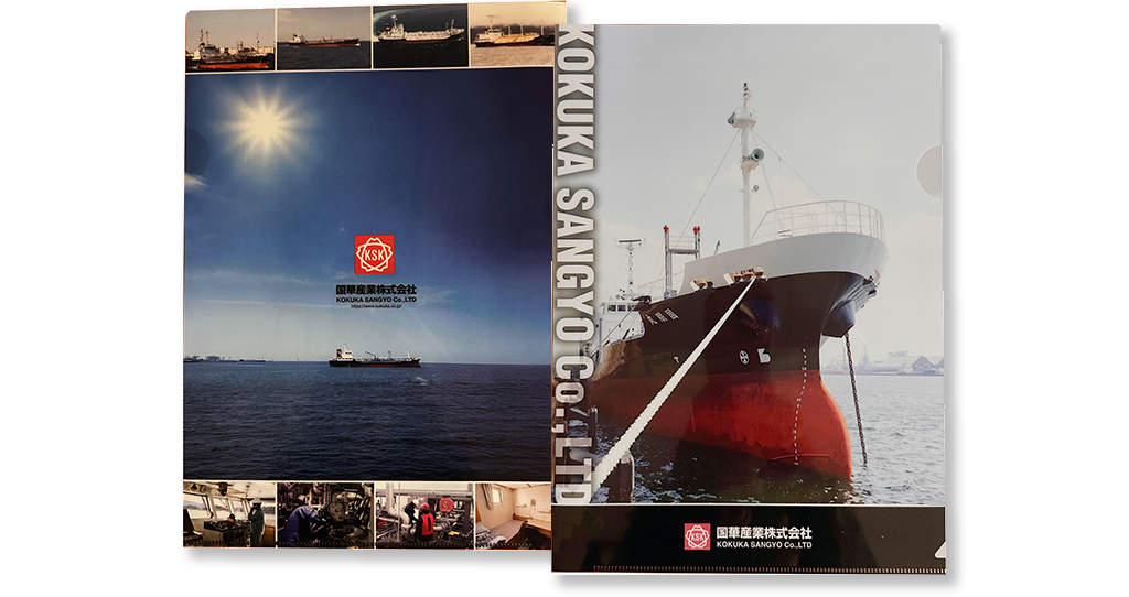 国華産業株式会社様のオリジナルクリアファイル制作